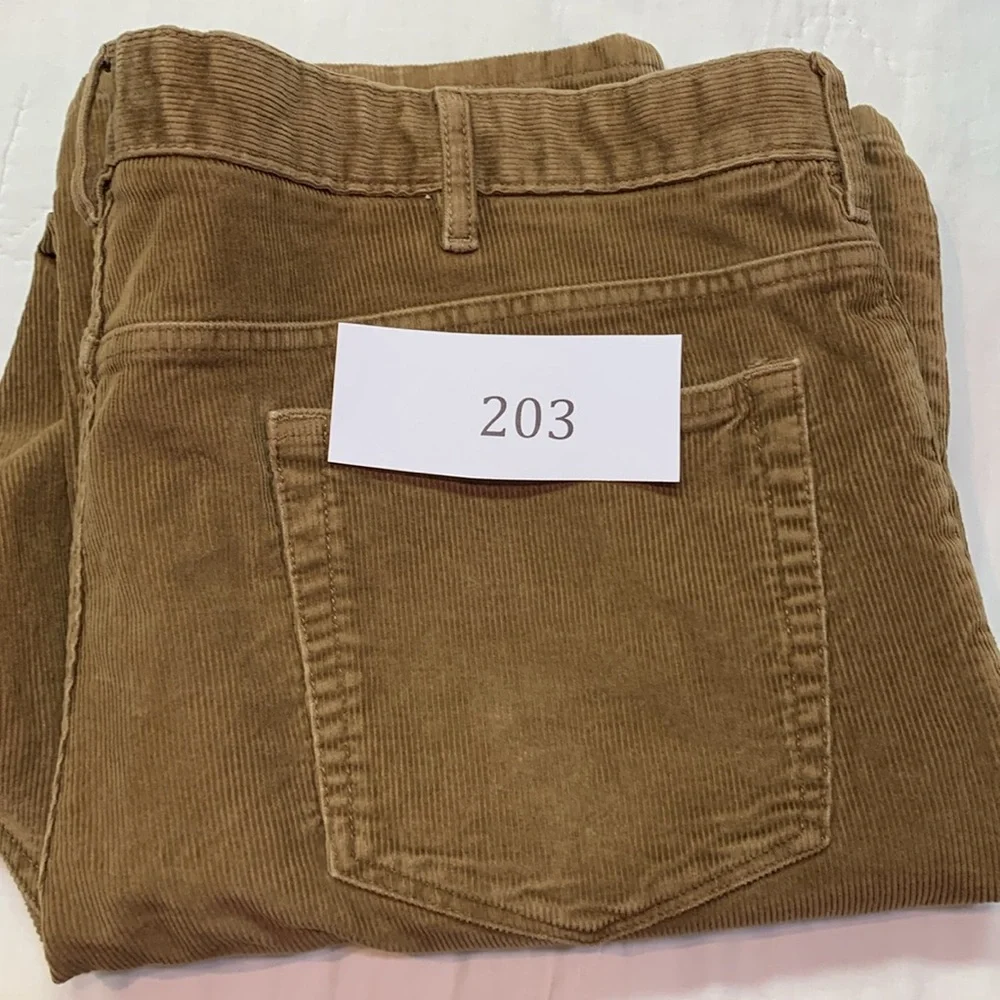 Banana Republic‎ Men's Tan Brown Wide-Wale Corduroy Pants Relaxed Fit